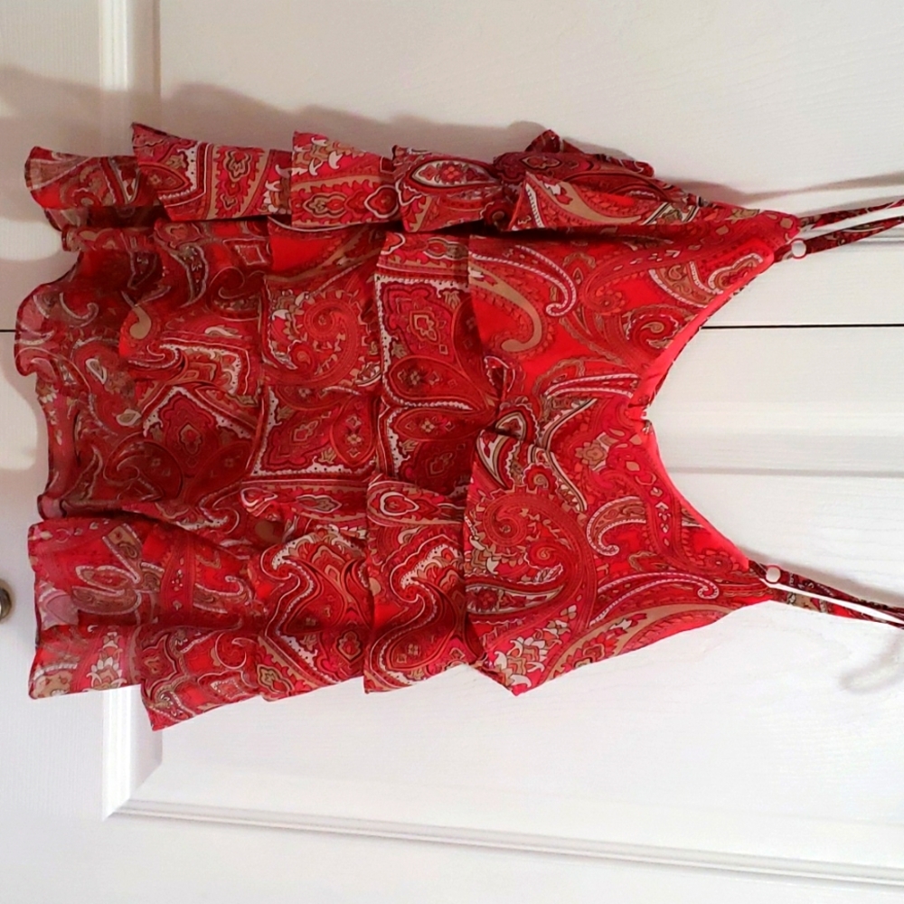 INC Ruffles summer spaghetti strap